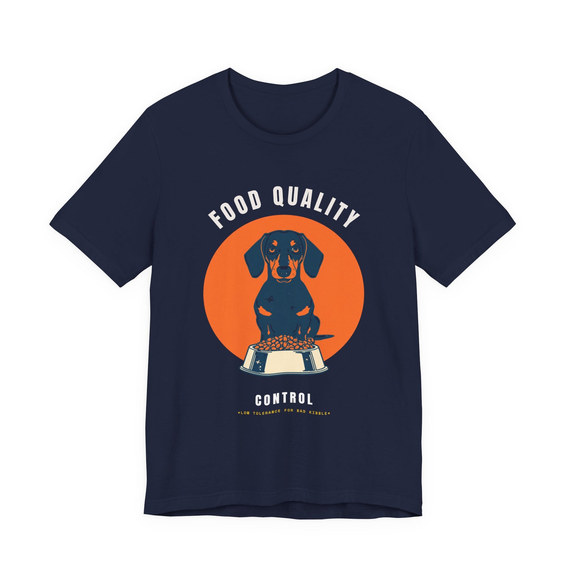 Food Quality Control Dachshund t-shirt — additional colourway shot