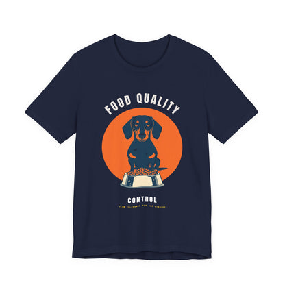 Food Quality Control Dachshund t-shirt — additional colourway shot