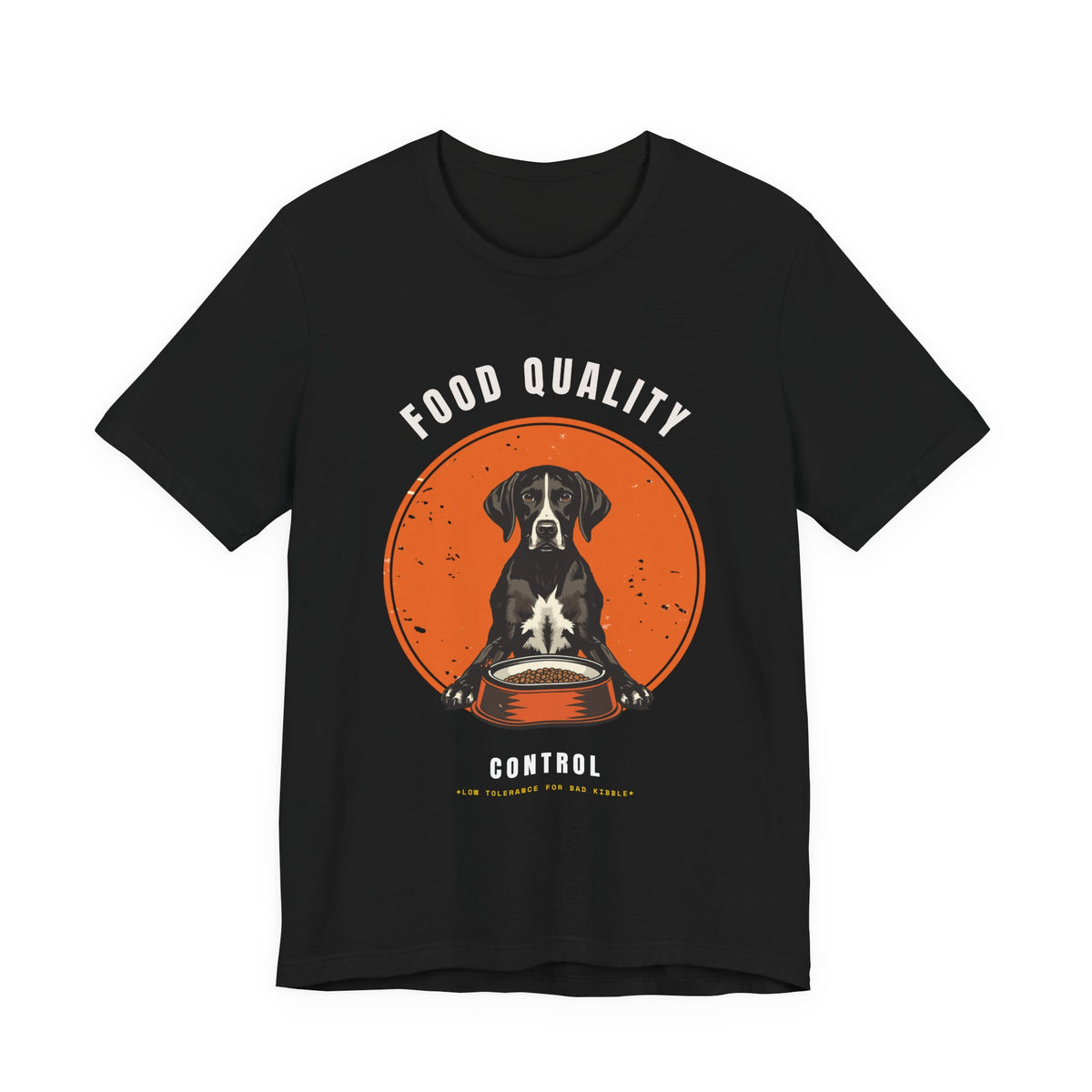 Food Quality Control German Shorthaired Pointer t-shirt — Navy colour option