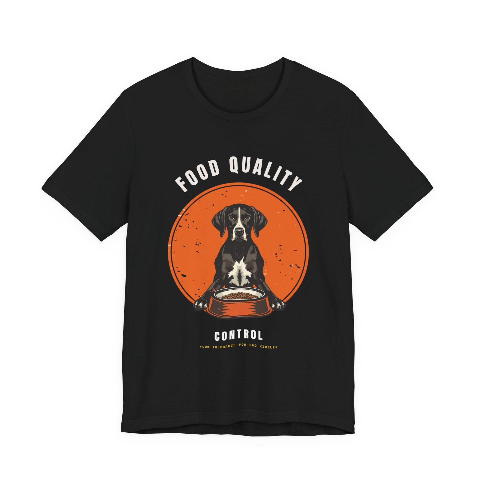 Food Quality Control German Shorthaired Pointer t-shirt — Navy colour option