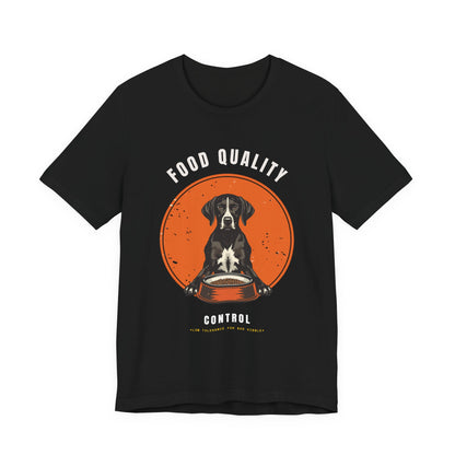 Food Quality Control German Shorthaired Pointer t-shirt — Navy colour option