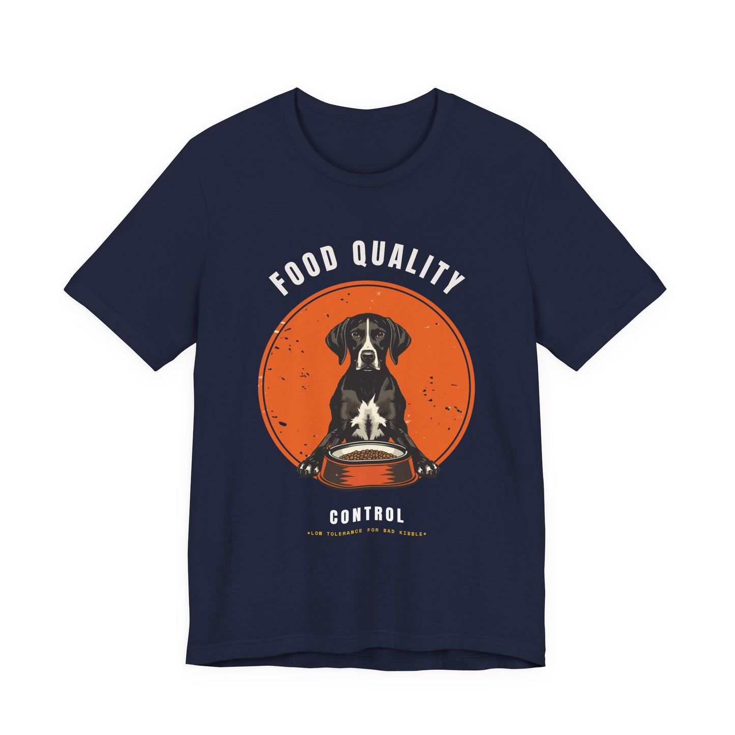 Food Quality Control German Shorthaired Pointer t-shirt — additional colourway shot
