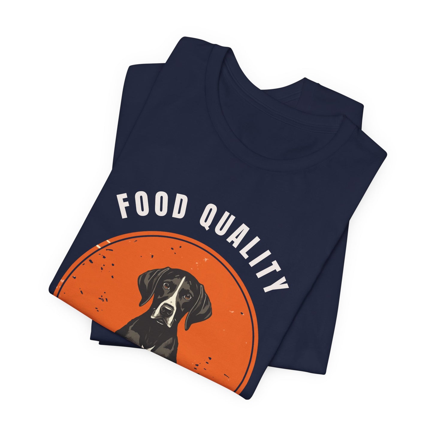 Food Quality Control German Shorthaired Pointer t-shirt — model pose two
