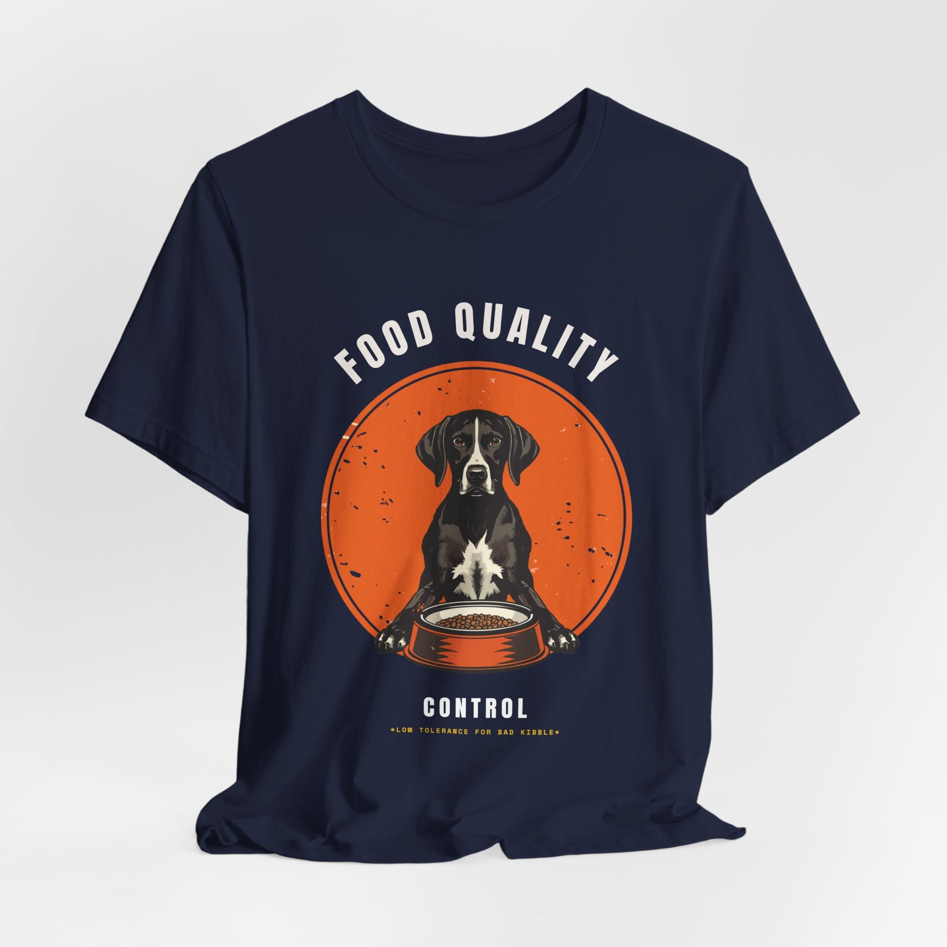 Food Quality Control German Shorthaired Pointer t-shirt — model pose three