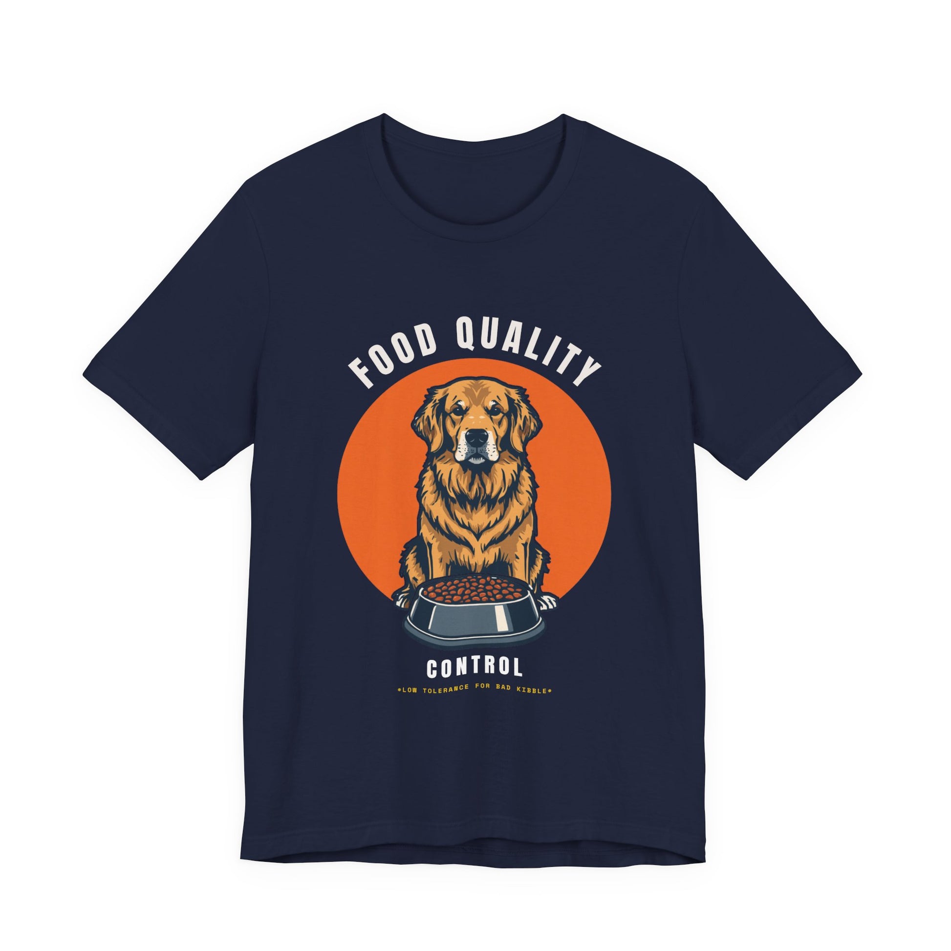 Food Quality Control Golden Retriever t-shirt — additional colourway shot
