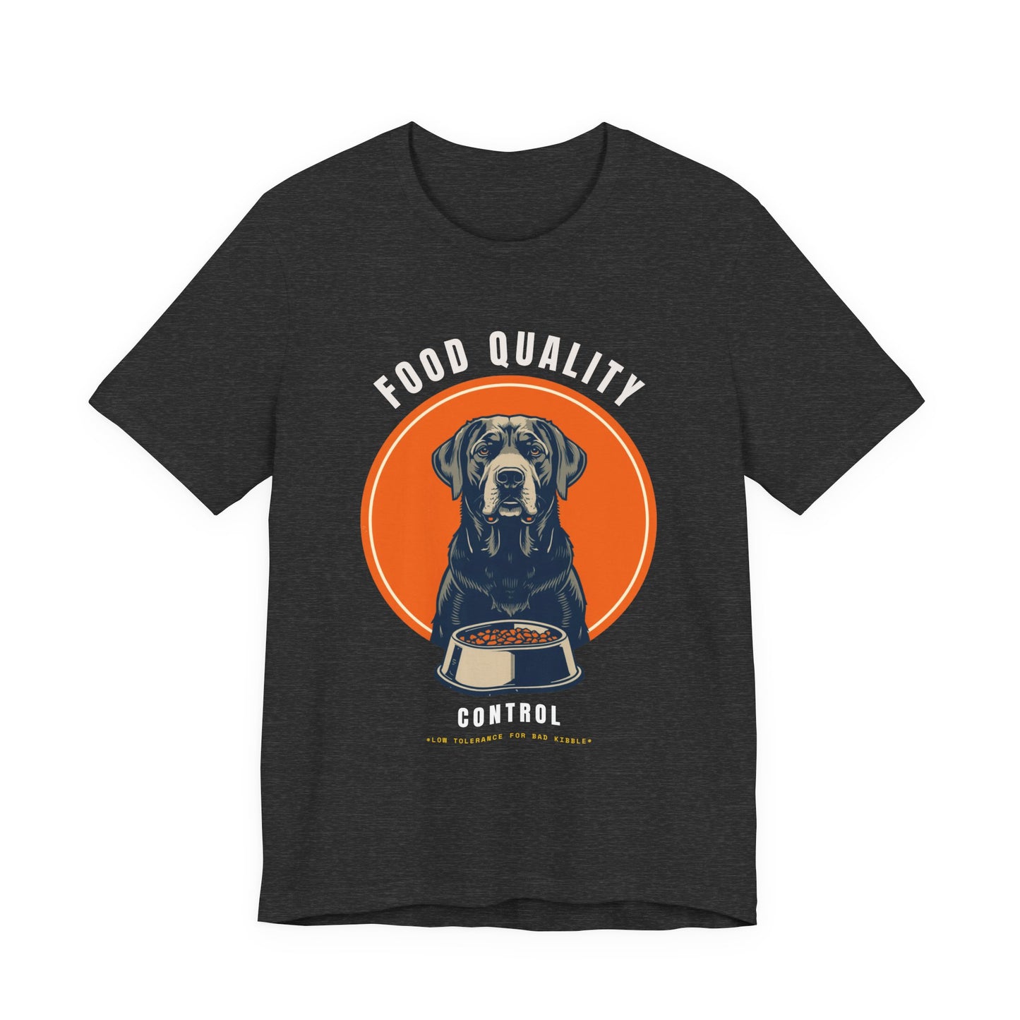 Food Quality Control Labrador t-shirt — folded product photo