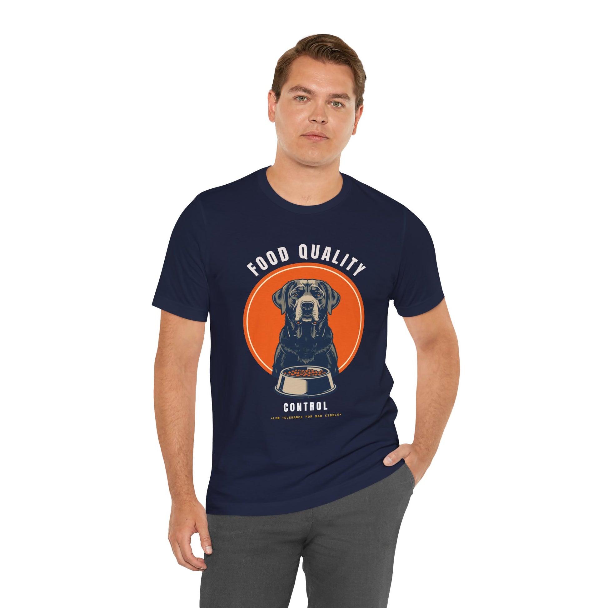 Food Quality Control Labrador t-shirt — additional colourway shot