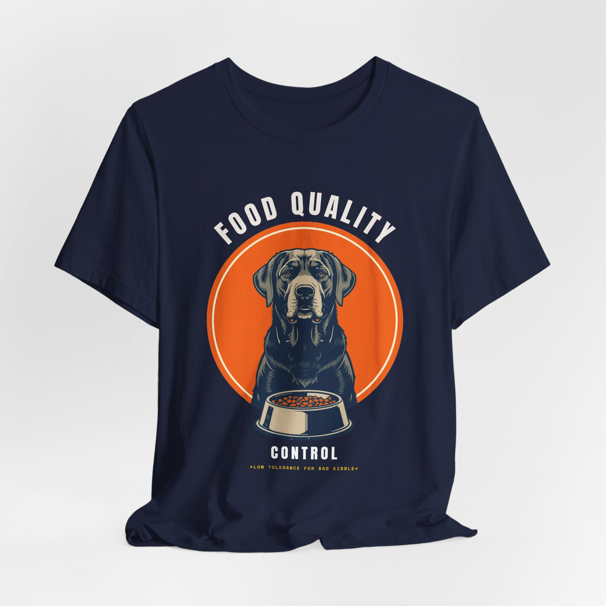 Food Quality Control Labrador t-shirt — final product photo