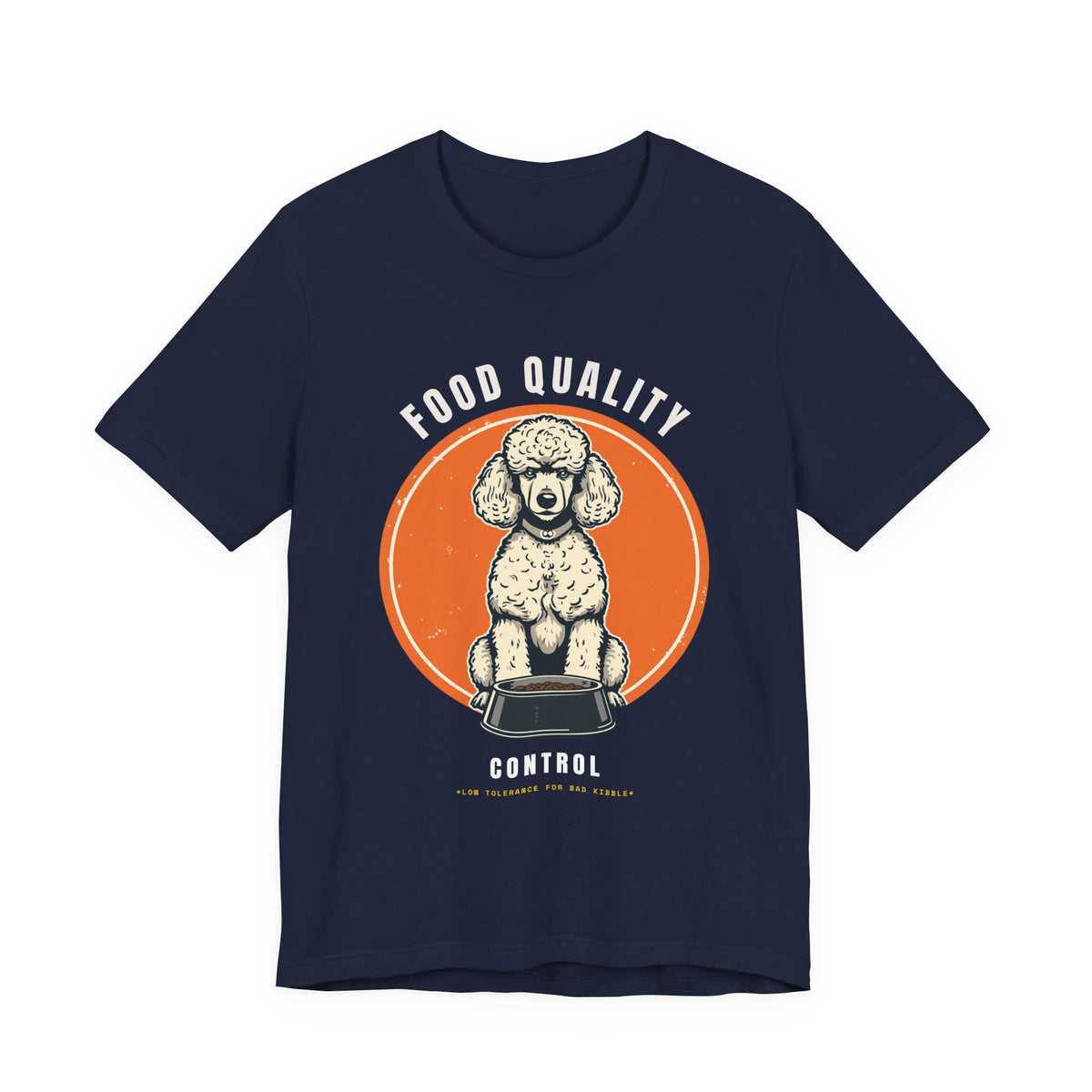 Food Quality Control Poodle t-shirt — additional colourway shot