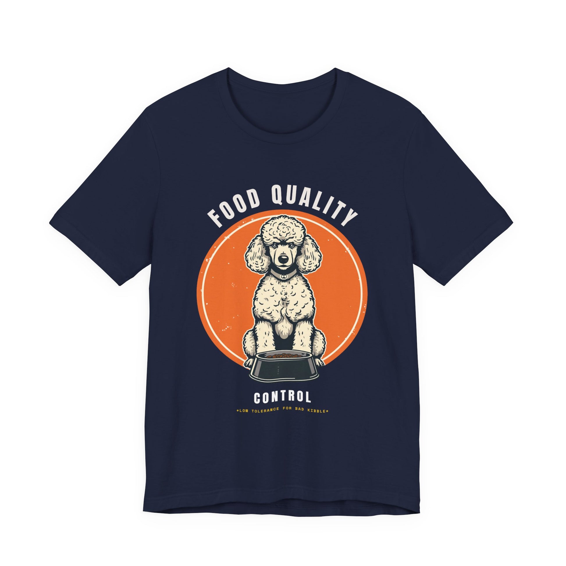 Food Quality Control Poodle t-shirt — additional colourway shot