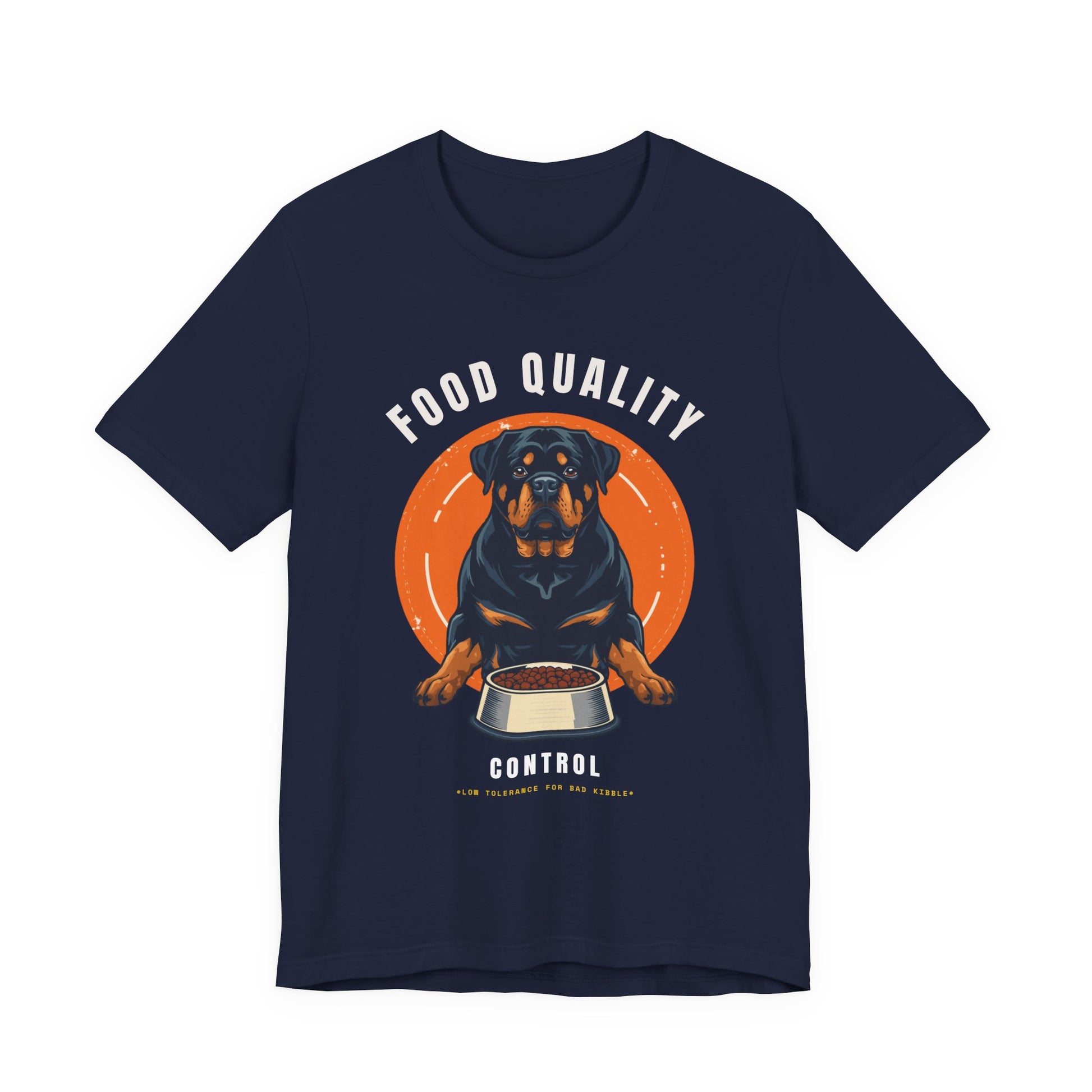 Food Quality Control Rottweiler t-shirt — additional colourway shot