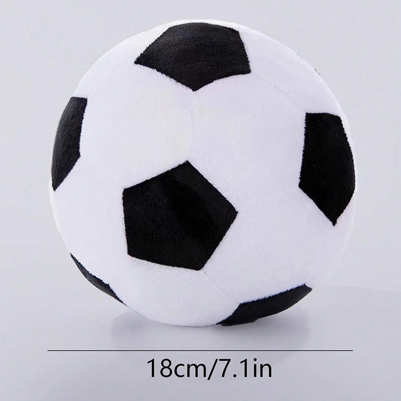 Size guide: SnuggleKick™ plush football dog toy 18cm / 7.1 inches diameter