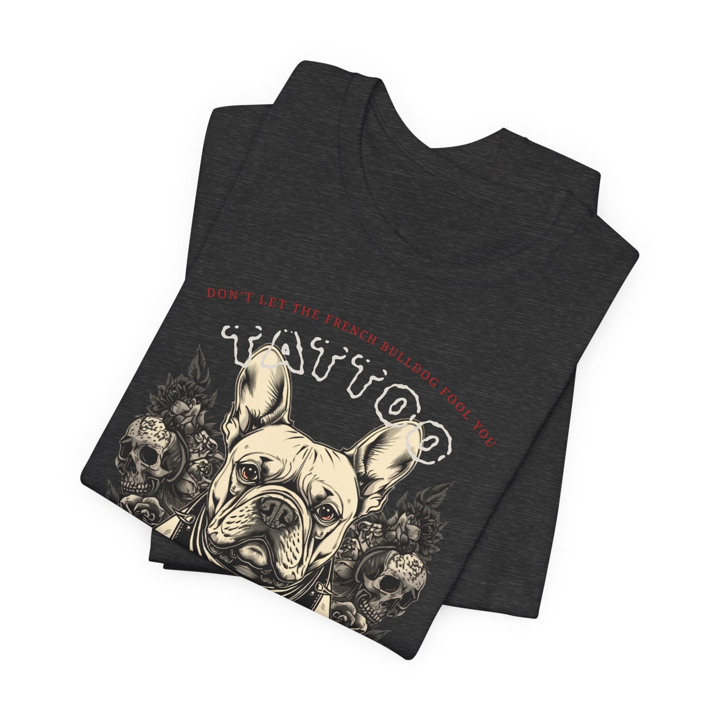 French Bulldog Biker Ink Shop t-shirt - design detail 4