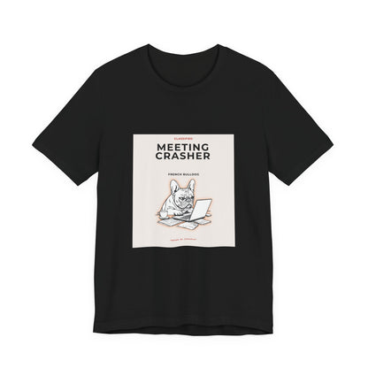 Close-up of the French Bulldog Meeting Crasher print design