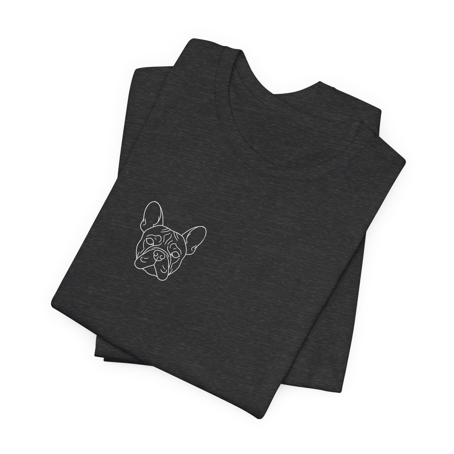 French Bulldog premium minimalist t-shirt colourway comparison - SniffWaggleNWalk