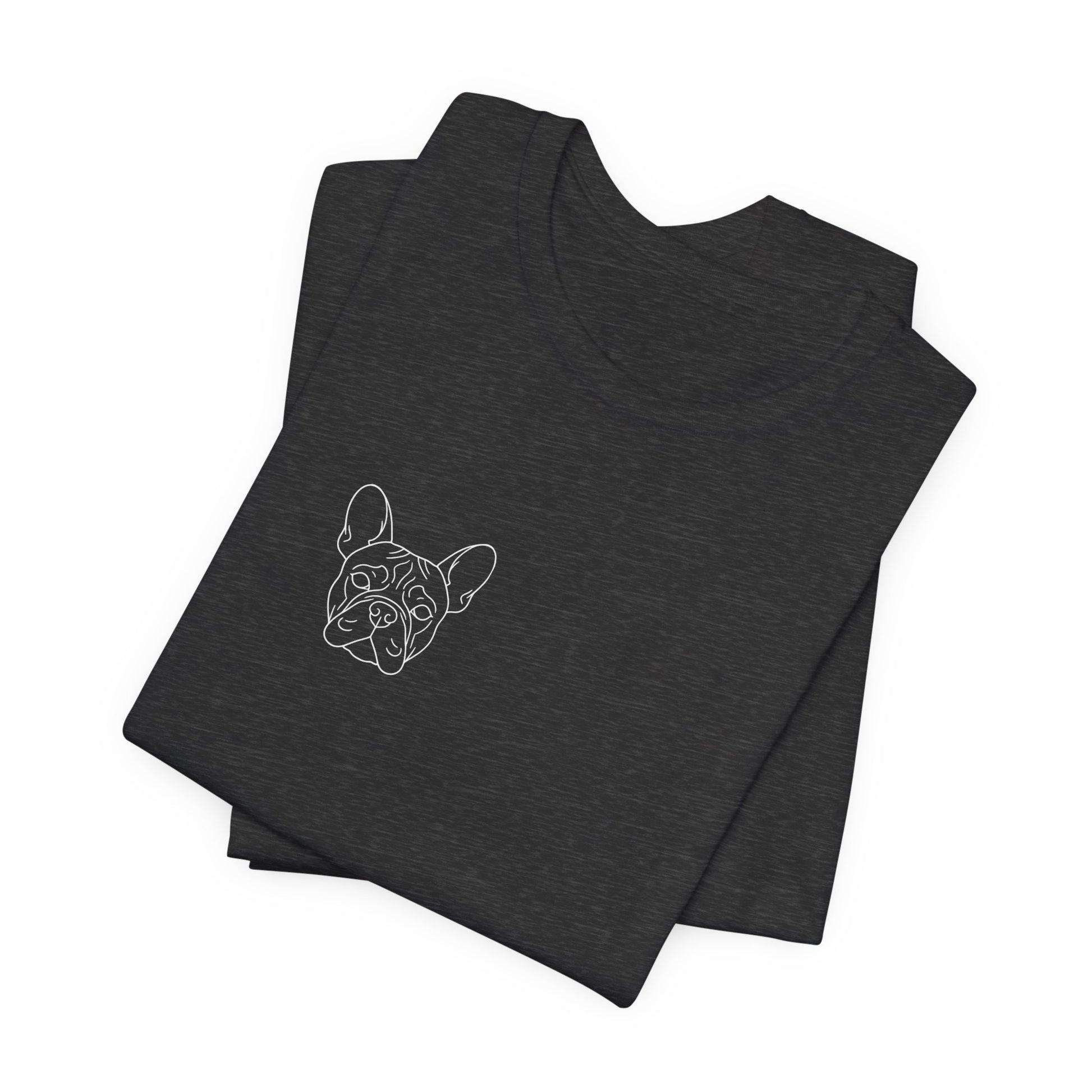 French Bulldog premium minimalist t-shirt colourway comparison - SniffWaggleNWalk