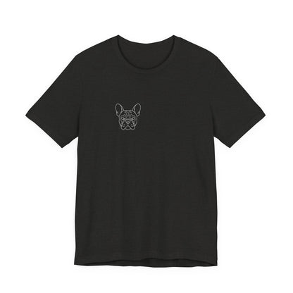French Bulldog premium minimalist t-shirt fabric texture close-up - SniffWaggleNWalk