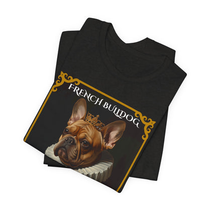 French Bulldog Renaissance portrait t-shirt worn casually