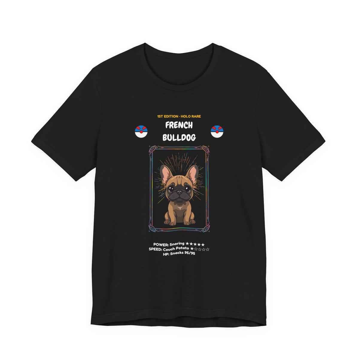 French Bulldog Rookie Card T-Shirt - funny trading card style tee