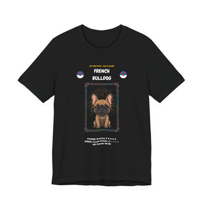 French Bulldog Rookie Card T-Shirt - funny trading card style tee