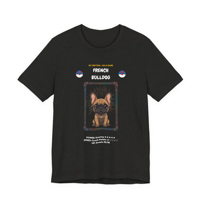 French Bulldog Rookie Card T-Shirt - funny trading card style tee