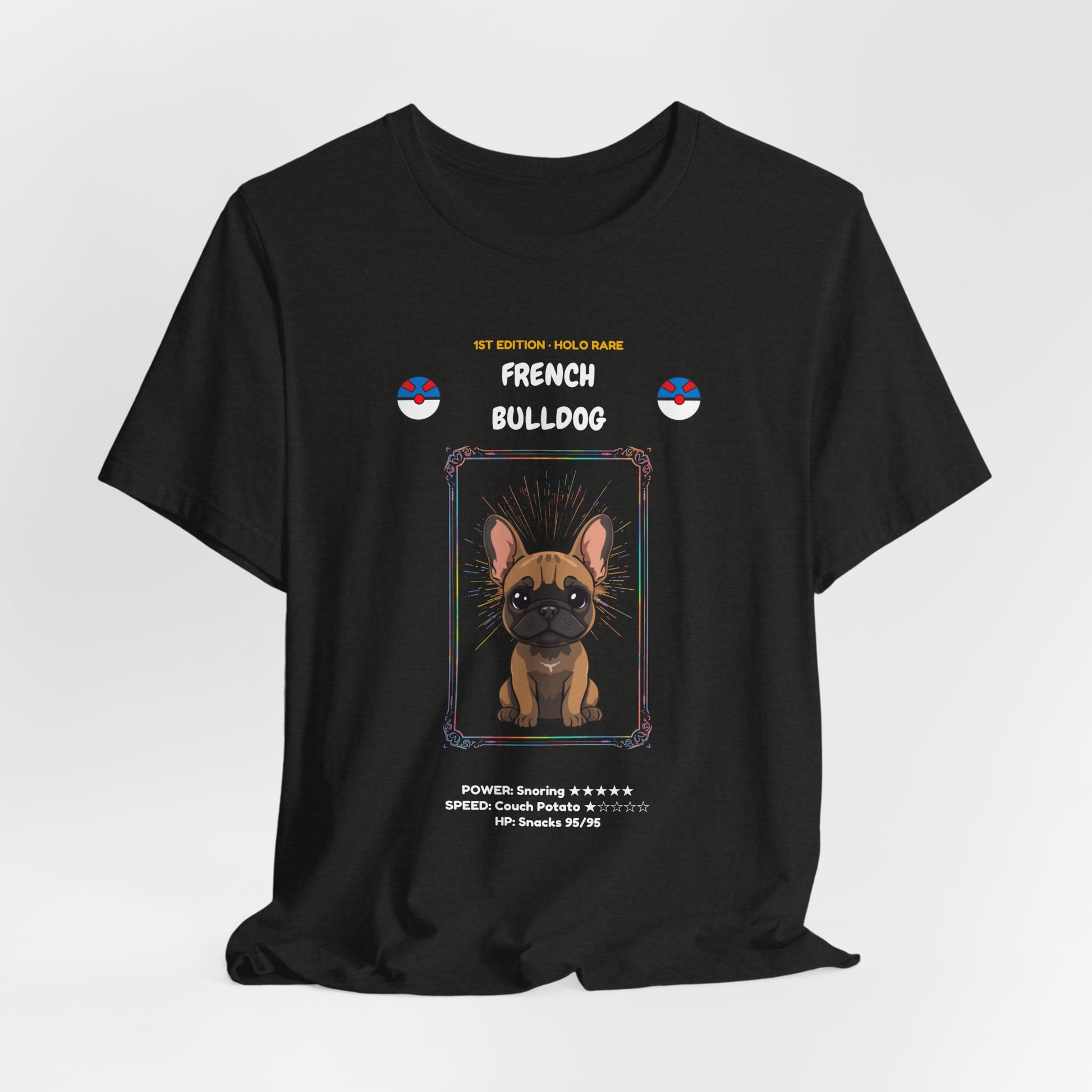 French Bulldog Rookie Card T-Shirt - funny trading card style tee