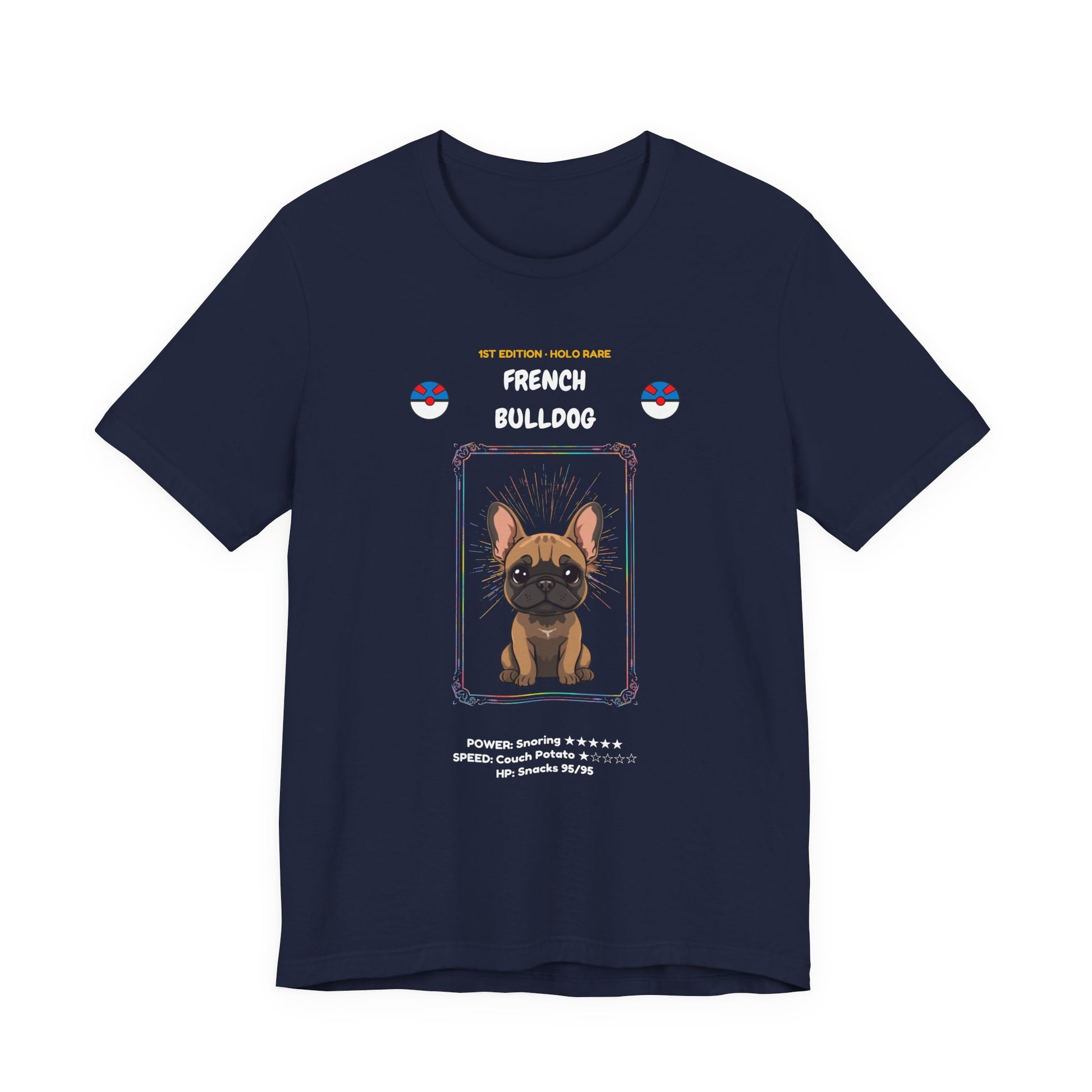 French Bulldog Rookie Card T-Shirt - funny trading card style tee