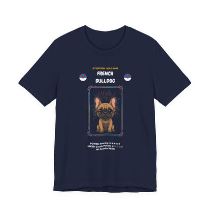 French Bulldog Rookie Card T-Shirt - funny trading card style tee