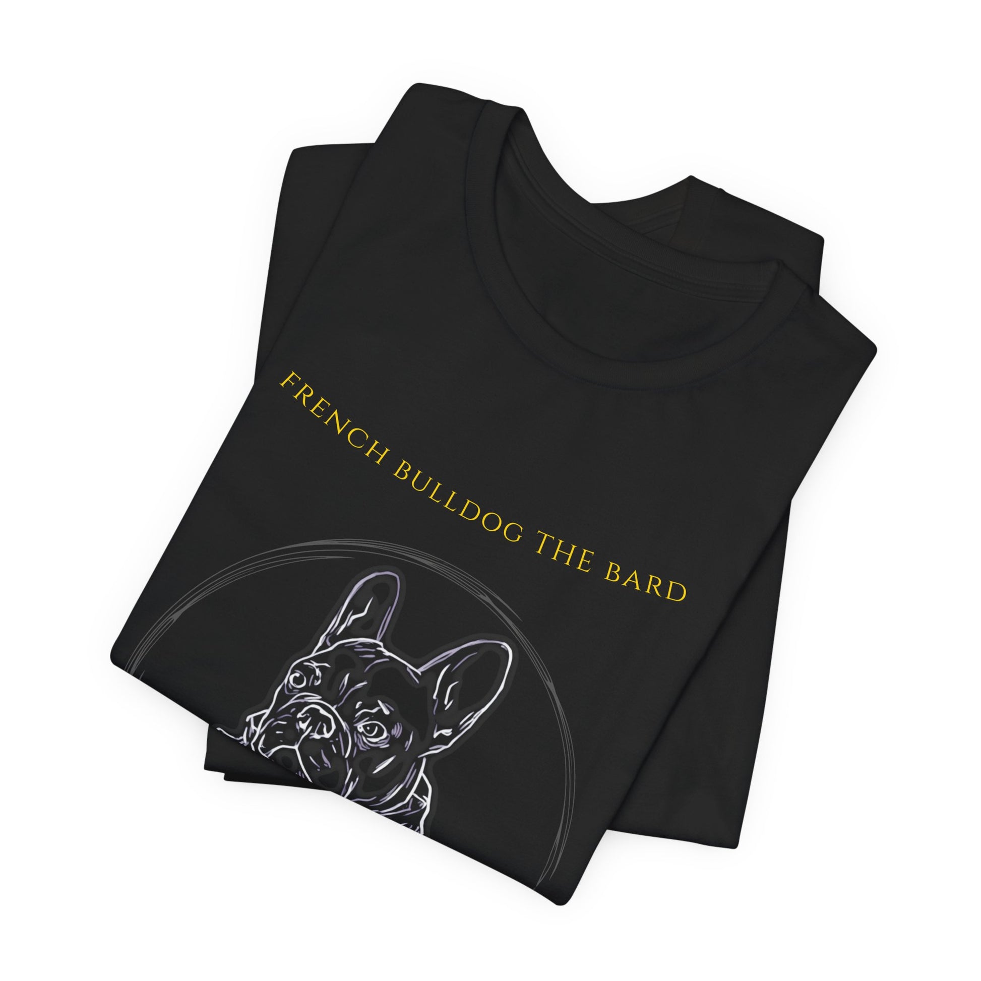 French Bulldog The Bard T-Shirt fabric detail