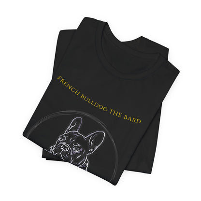 French Bulldog The Bard T-Shirt fabric detail