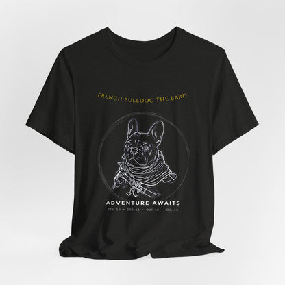 French Bulldog The Bard T-Shirt flat lay