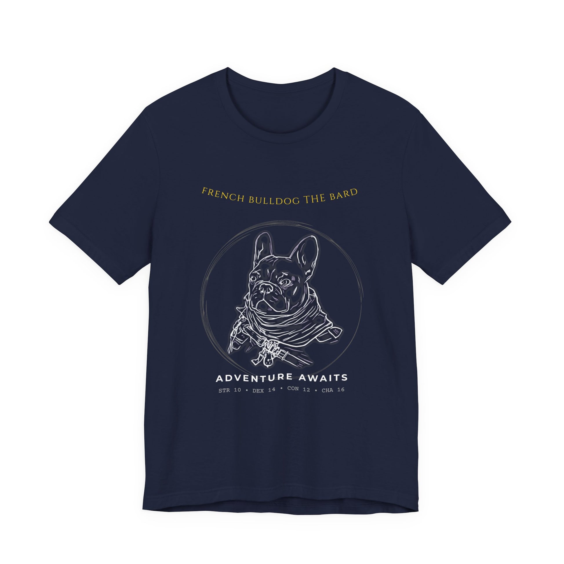 French Bulldog The Bard T-Shirt full design view