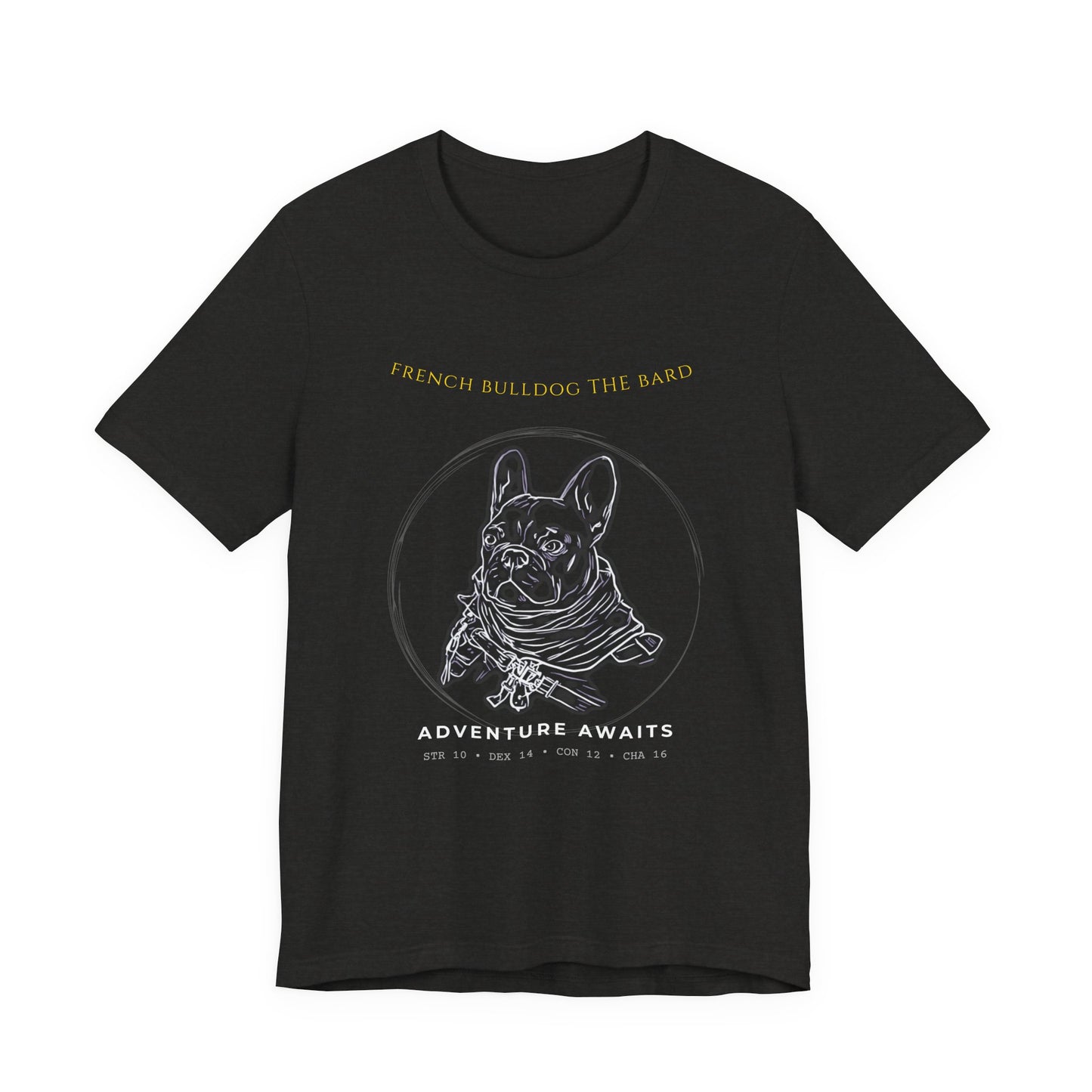 French Bulldog The Bard T-Shirt navy colourway