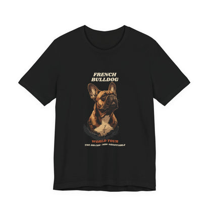 World Tour funny French Bulldog vintage band tee