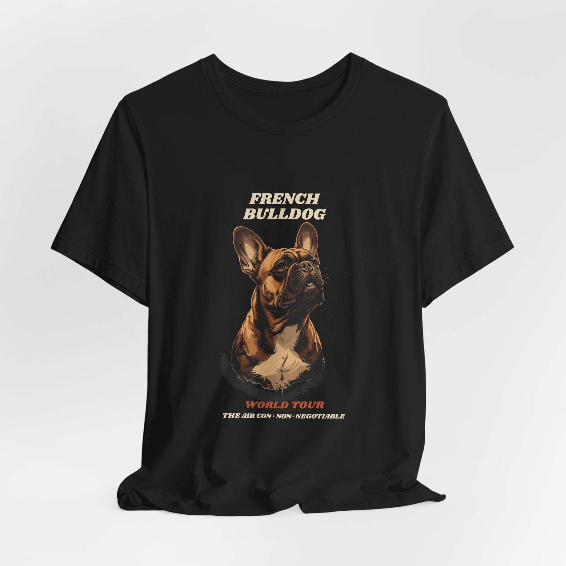 World Tour funny French Bulldog vintage band tee