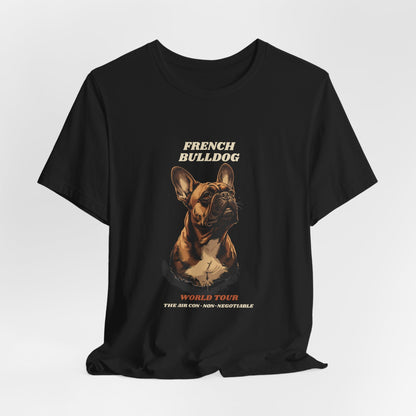World Tour funny French Bulldog vintage band tee