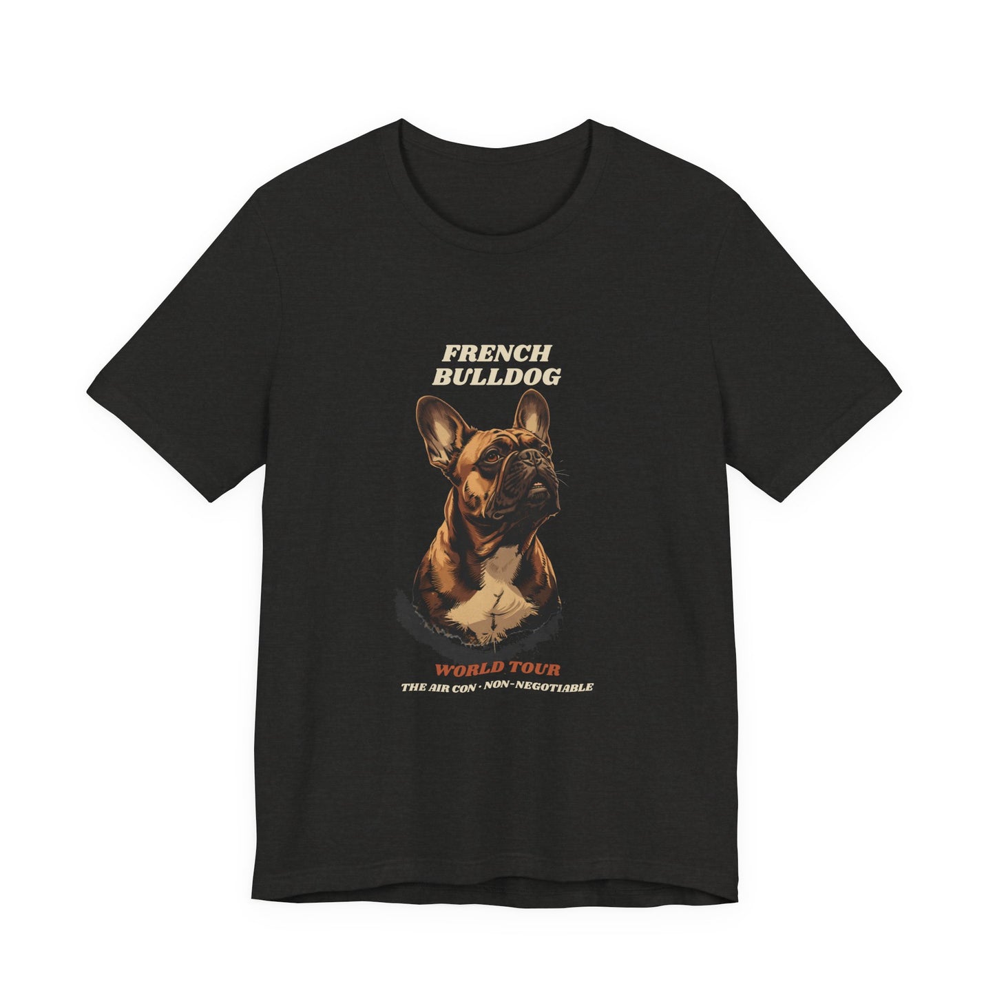 World Tour funny French Bulldog vintage band tee