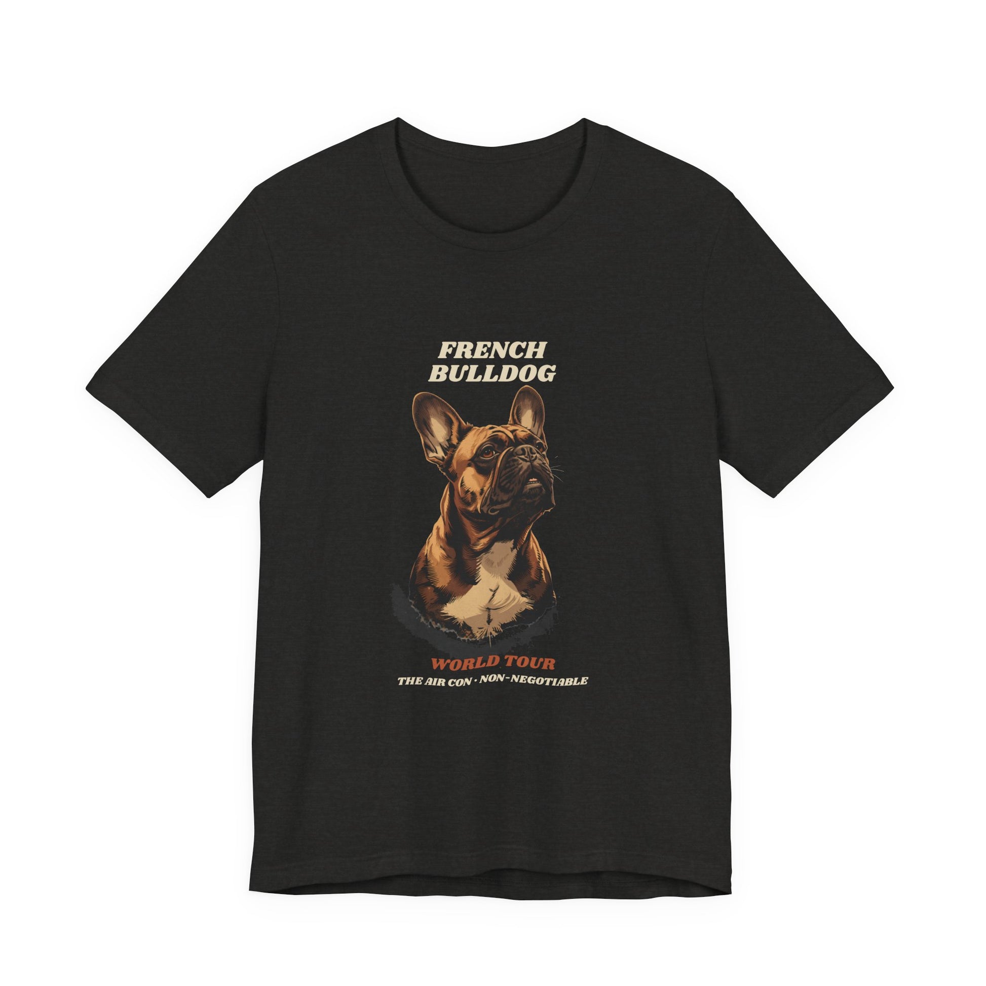 World Tour funny French Bulldog vintage band tee