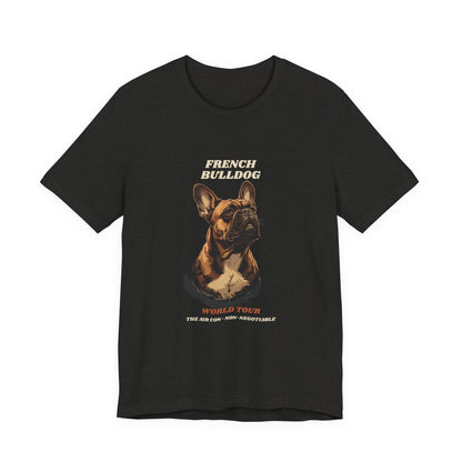 World Tour funny French Bulldog vintage band tee