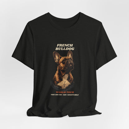 World Tour funny French Bulldog vintage band tee