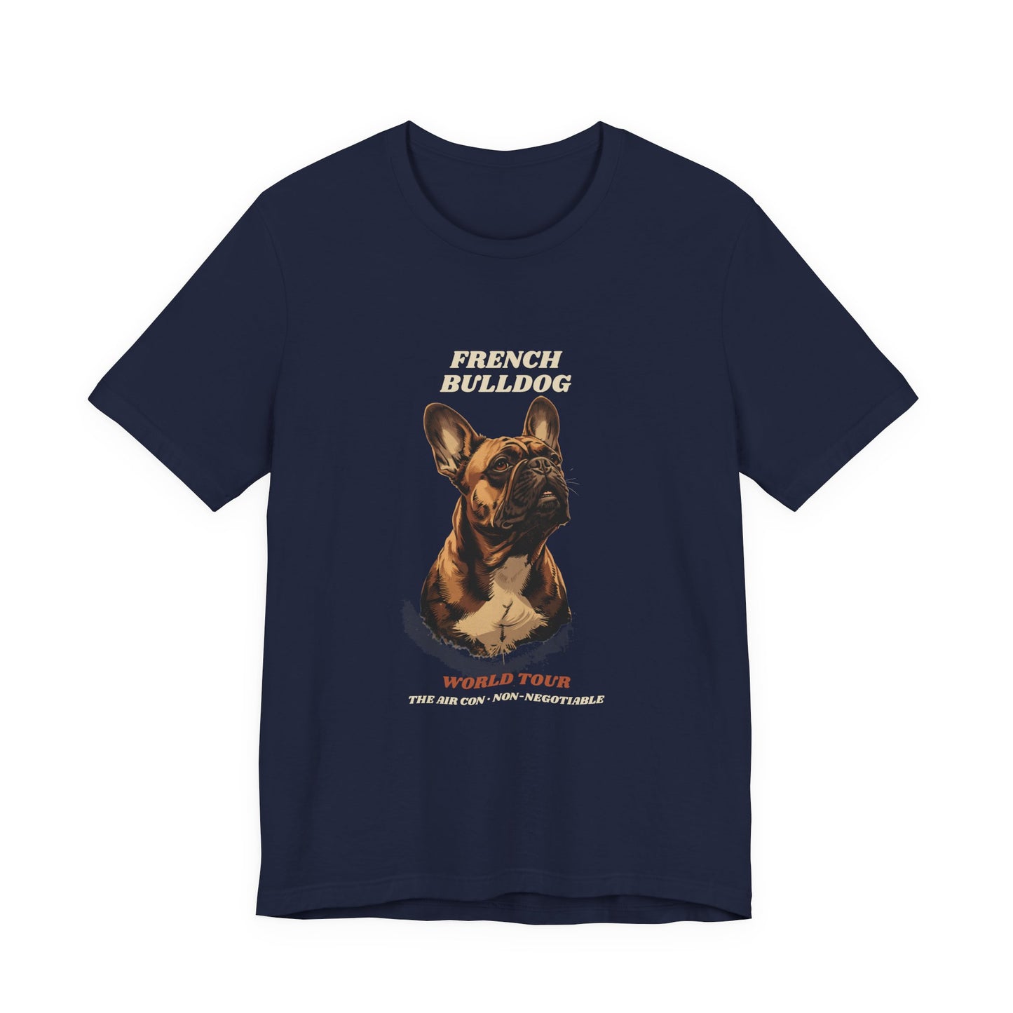 World Tour funny French Bulldog vintage band tee