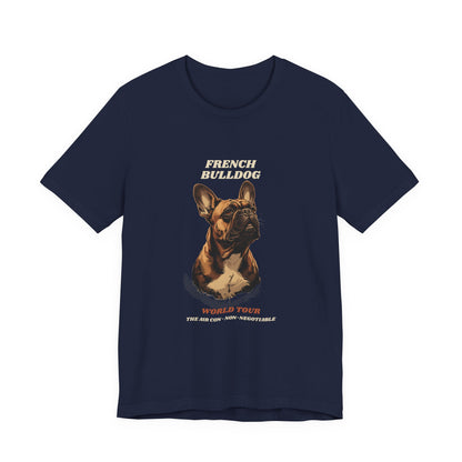 World Tour funny French Bulldog vintage band tee