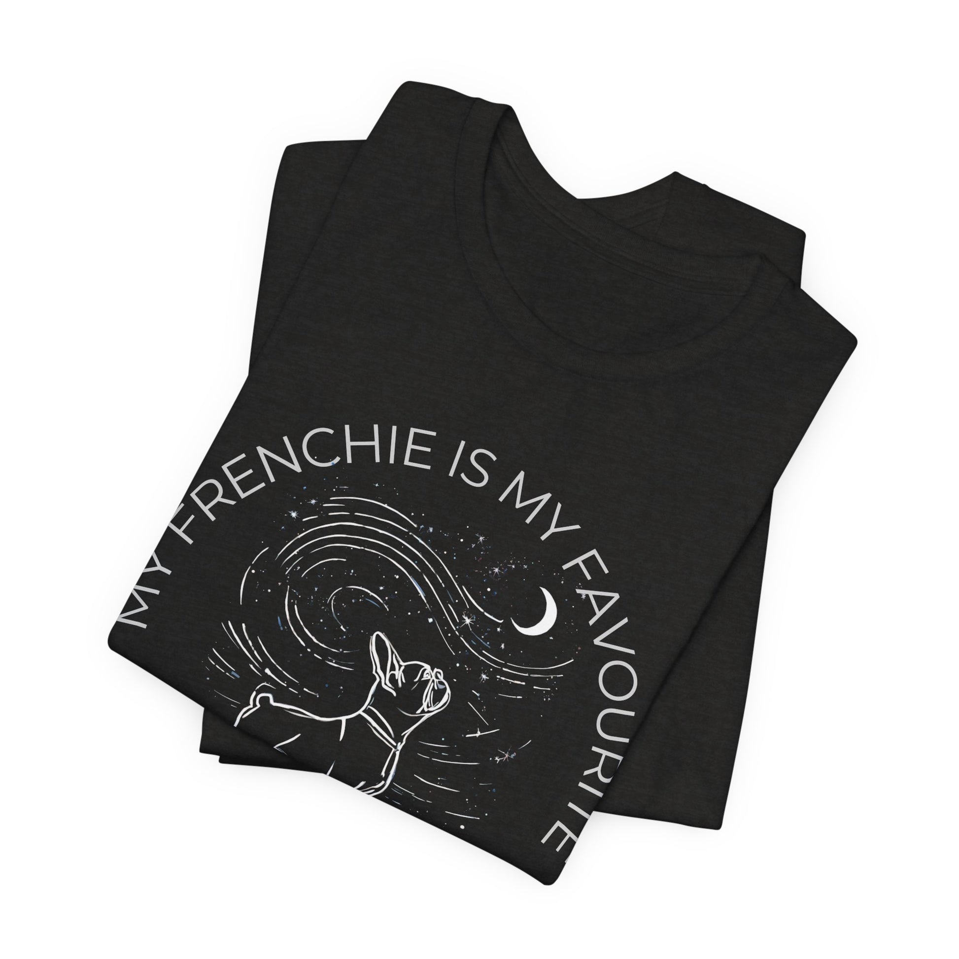 Frenchie Cosmic Companion T-Shirt gift idea for dog lovers