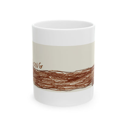 Dachshund ceramic coffee mug, 11oz and 15oz funny sausage dog gift - view 3