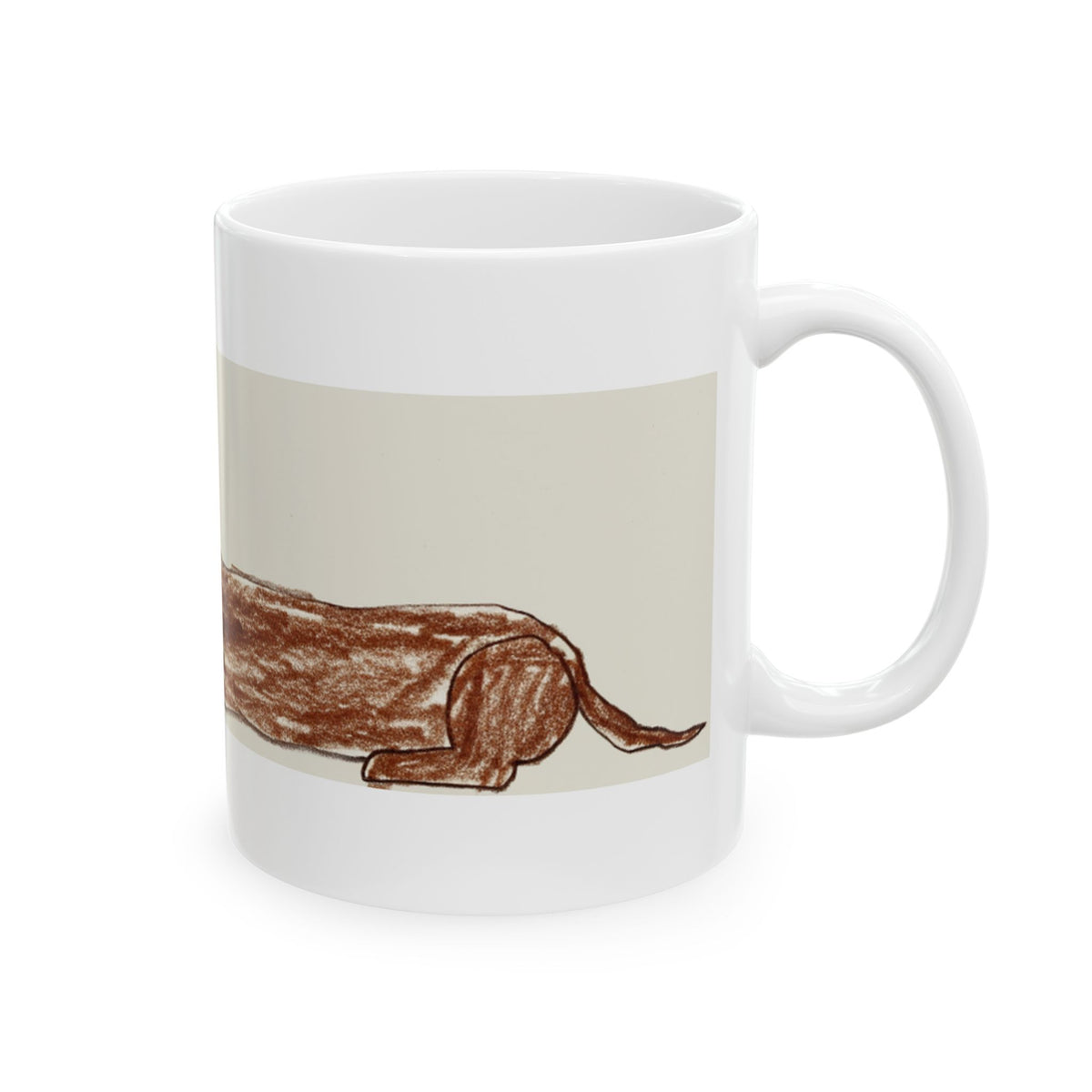 Dachshund ceramic coffee mug, 11oz and 15oz funny sausage dog gift - view 6