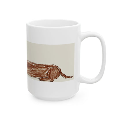 Dachshund ceramic coffee mug, 11oz and 15oz funny sausage dog gift - view 16