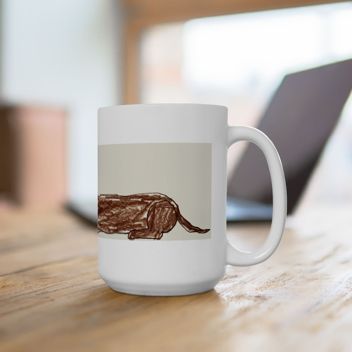 Dachshund ceramic coffee mug, 11oz and 15oz funny sausage dog gift - view 17