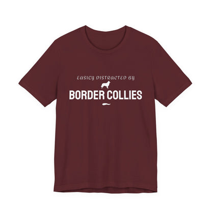 Funny dog t-shirt for Border Collie lovers in dark grey heather