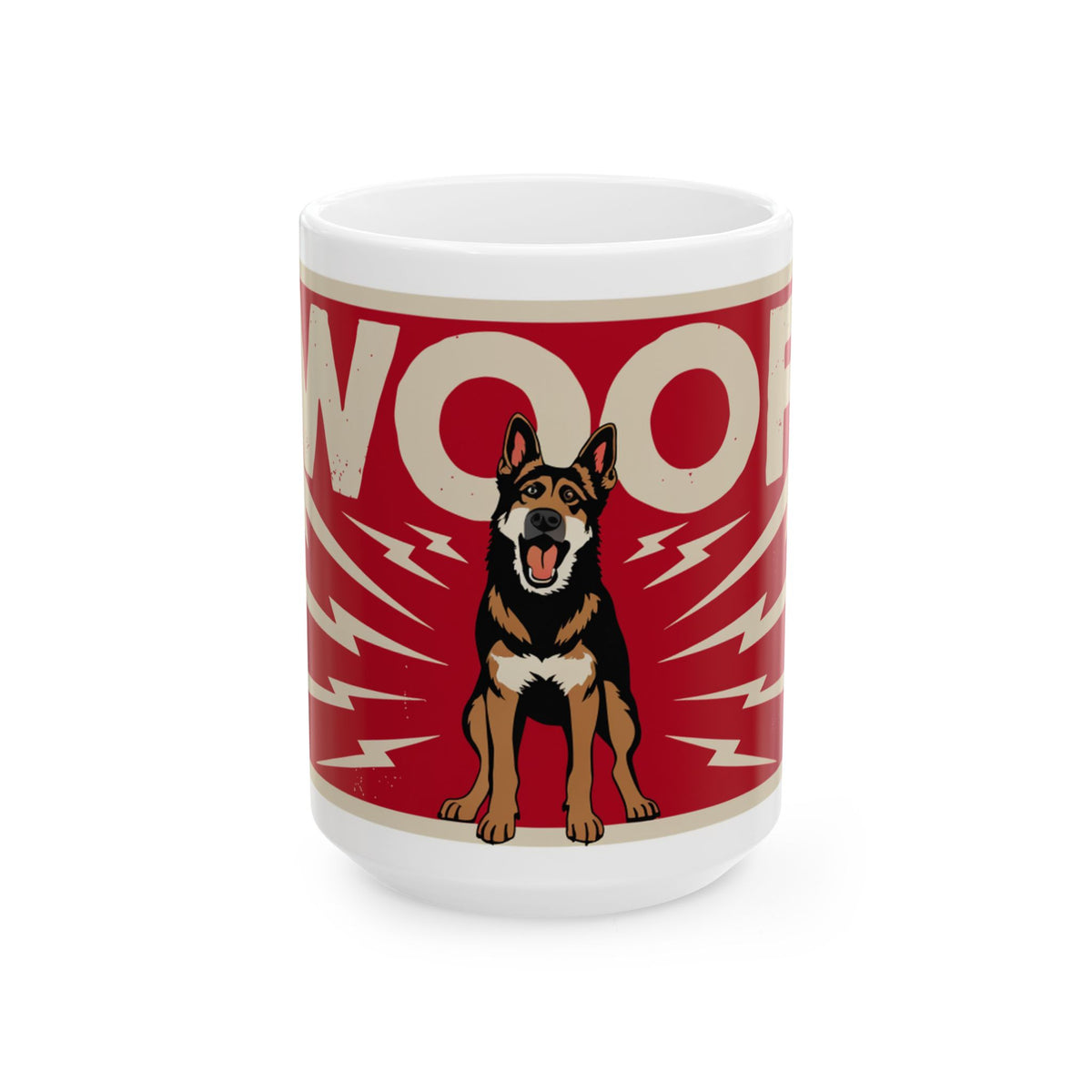 German Shepherd ceramic coffee mug, 11oz and 15oz funny dog lover gift - view 2