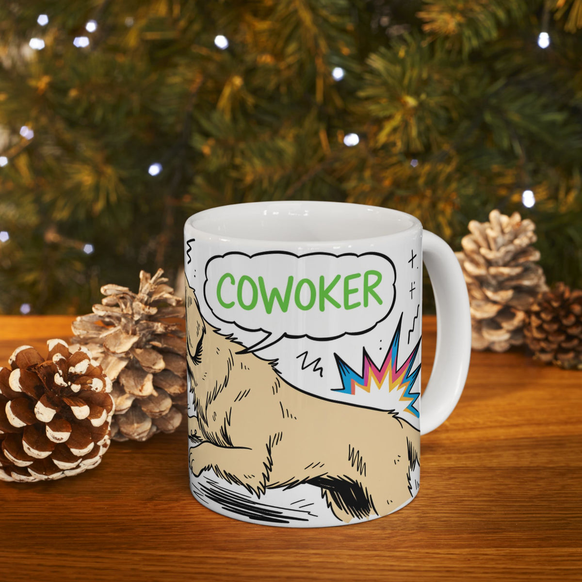 Funny Golden Retriever ceramic coffee mug, 11oz and 15oz dog lover gift - view 8